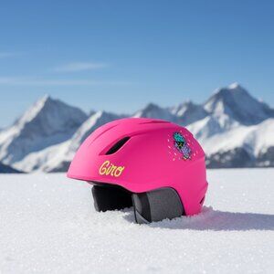 GIRO Launch Junior Ski or Snowboarding Pink Helmet size Small 52-55.5cm